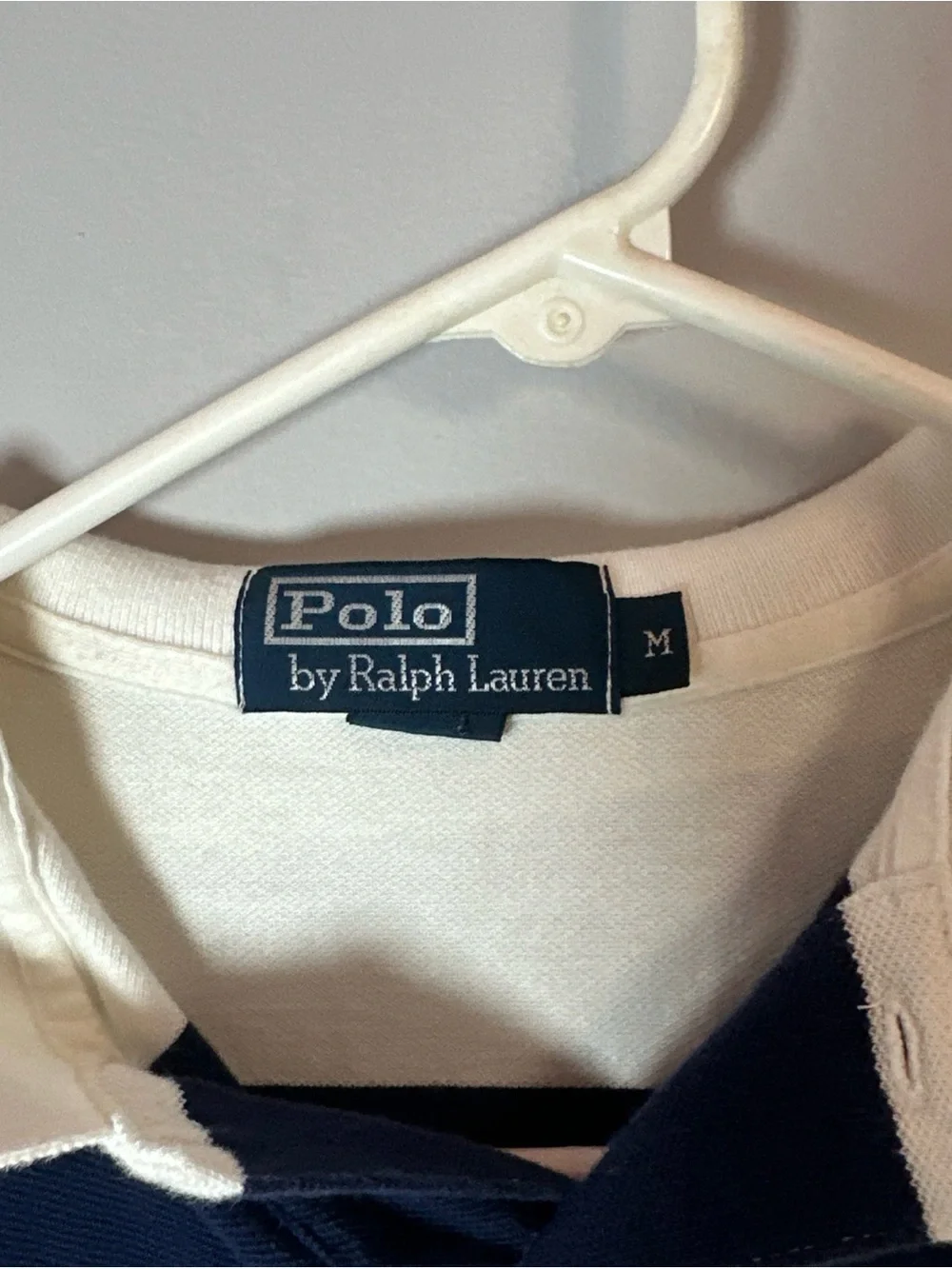 Vtg Ralph Lauren Polo Stripe Shirt 90s Color Block Rugby Bear M P Wing Stadium